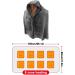Yajexun USB Heated Hoodie Ceiling Scarf - Fast Warming Electric Overfent with 3 Levels Soft Flannel Intelligent Control for Shoulder & Back - Women's Gray - Buy Online on GoSupps.com