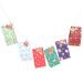 Levemolo 1 Set 24 Empty Advent Bags Christmas Paper Bags Christmas Countdown Rope As Shown 23X12X1CM