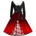 Festive Red Mini Dress for Women - Long Sleeve Winter Christmas Party Dress - Slim Fit A-Line Blouse - Buy Online on GoSupps.com