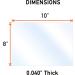 CalPalmy 8x10 PETG Sheet 0.040 Thick - 20 Pack for Crafting Projects, Picture Frames, Cricut Cutting - Safe Protective Film for Adults and Children - Buy Online on GoSupps.com