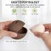 Fauxomor Makeup Sponge Storage - 2-Pack Breathable Silicone Beauty Blender Travel Bag for All Sizes - Sustainable Portable Cosmetic Tool Black & Coffee - Buy Online on GoSupps.com