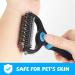 Vigime Long Hair Dog Brush & Cat Brush - Subfell Brush for Dogs & Cats Removes Tangles & Short Hair (Blue) - Buy Online on GoSupps.com