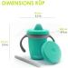 BBL v K p Silicone Toddler Straw Sippy Cup - 4-in-1 Spill Proof Cups for Kids - Aqua - Buy Online on GoSupps.com