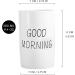 Corikee Ceramics Morning Toothbrush Cup for Bathroom - Multi-Purpose Holder for Toothbrush, Toothpaste, Makeup Brush, Eyebrow - Stylish and Durable - Buy Online on GoSupps.com