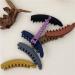 Hair Clips Solid Color Frosted Banana Clip Fashion Ponytail Holder Hair Clips Hairpins Barrettes Women's Hair Accessories Blue Hair Clips (Size : Navy blue) - Buy Online on GoSupps.com