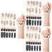 Beaupretty 3 Sets Halloween Fake Nails Fake Nails Coffin Fake Nails DIY False Nail Tips Nails for Women Ghost Decor Manicure Supply Manicures Charm Nail Decor Halloween False Nails Abs