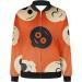 oelaio Women's Printed Cardigan Jacket Zippered Jacket Long Sleeved Casual Jacket Jacket Orange Medium - Buy Online on GoSupps.com
