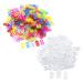 1000 PCS S Clips Rubber Band Clip Bracelet Making, LORITARIA Plastic Connectors Refills for Loom Bracelets