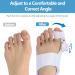 Bunion Corrector with Adjustable Toe Separators for Men & Women | Hallux Valgus Splint & Bunion Pads - Shop Now - Buy Online on GoSupps.com