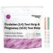 Ovulation Test Strips & Pregnancy Test Strips Combo Kit | Accurate & Easy to Read 5mm Strips | Pregnancy Tests Early Detection | Fertility Test | Ovulation Tests 50 LH + 20 hCG Test Strips
