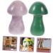 BESPORTBLE 2pcs Crystal Mushroom Mushrooms Dollhouse Mushroom Stone Decor for Flowerpot Crystal Stone Decorate - Buy Online on GoSupps.com