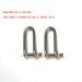 JY-Marine Long D Shackle Stainless Steel Shackle Load Clamp for Chains Wirerope Lifting Paracord Outdoor Camping Survival Rope Bracelets 5/32 Inch 4mm Marine Grade 2pk - Buy Online on GoSupps.com