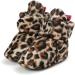 EDOTON Unisex Newborn Winter Leopard Boots | Soft Stay On Non-Slip Sole Bootie Socks 0-6 Months - Buy Online on GoSupps.com