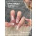 24Pcs/Set Press On Nails Mid Length Silver Stripes False Nails Acrylic Fake Nails Full Cover Nails Tips Artificial Finger Manicure Press on nails for Women and Girls - Buy Online on GoSupps.com
