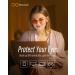 Bloomoak 99.9% Blue Light-Blocking Reading & Gaming Glasses - Eye Fatigue Relief Improved Sleep Retro Amber Transparent Frame - Ideal for Screens TV Mobile Phones - Buy Online on GoSupps.com