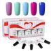 Vishine Soak Off UV LED Gel Nail Polish Multicolor Varnish Gift Set Of 5pcs X 10ml for Nail Art TX015