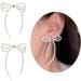 Shop Feylie Exaggerated Bowknot Earrings - High-Grade Luxury Summer Style | Trendy Resin Jewelry for Women | 2023 Fashion - Buy Online on GoSupps.com