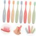 Frcolor 8-Pack Silicone Children s Toothbrush Set - Soft Bristle Travel Toddler Toothbrush for Gentle Cleaning & Massage - Buy Online on GoSupps.com