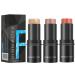 Botiniv Cheek Stick - White Highlighter Makeup Stick | Makeup Stick Foundation Stick for Face Waterproof Nuance Pencil Long-Lasting Makeup