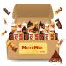 DUPLEIX Mini Mix Swiss Toblerone Chocolates Assortment 350g Milk Dark and White Individual Delicious Bites Ideal Gift Coffee Break or Office Snack Convenient Sharing Box