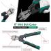 Bolt Cutter Pliers Set Industrial 14" Bolt Cutter + Mini 8" Bolt Cutter + 8" High Leverage Cable Cutter with Easily Cut Locks and Soft Rubber Handle for Barbed Wire Thick Wire Bolts Rods Chain - Buy Online on GoSupps.com
