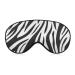 Zebra Print Sleep Mask for Women Adjustable Sleeping Eye Shades Cover with Elastic Strap