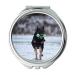 YENDOSTEEN Mirror makeup mirror Dog Study Shepherd pocket mirror portable mirror