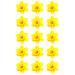 15 x Daffodil Flower Edible Wafer or Icing Cupcake Toppers Fun Spring Party Cake Decorations Perfect For Brownies Cookies Muffins & More! (Edible Wafer Card)
