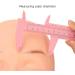 Eyebrow Measuring Ruler 150mm Eyebrow Shaping Stencil Ruler Smooth Surface Multipurpose for Beginner for Home (Pink) - Buy Online on GoSupps.com