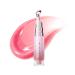 SKINTIFIC Peptide Brightening Lip Serum Hydrating & Plumping Tinted Lip Gloss Moisturizing Lip Balm with Polypeptides & Squalane for Glossy Sheer Smooth Lips(01 Baby Pink)
