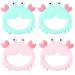 PREMYO Cooling Teething Ring for Babies - BPA-Free Silicone Teething Aid - Soft Relief for Teething Pain - Crab Mint Flavor - Buy Online on GoSupps.com