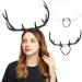 amangul Women Deer Horn Headdress Party s Elk Headband for Halloween Party Christmas for Creative Cosplay Hair Accessories(White) - Buy Online on GoSupps.com