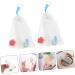 Healeved 8 Pcs Foaming Net Foam Soap Body Exfoliator Soap Sack Saver Pouch Net Bag for Soap Pe White - Buy Online on GoSupps.com