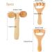 3PCS Wooden Massage Roller Set - Handheld Fascia Rollers for Full Body Relief - Ideal for Waist Legs & Hands - Buy Online on GoSupps.com