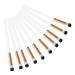 SKISUNO 10pcs Makeup Eyeshadow Brush Precision Eyeshadow Brush Wooden Handle