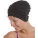 Fashy Black Fabric Swimming Cap - One Size High-Quality Swim Gear for All Ages | International Shipping Available - Buy Online on GoSupps.com