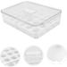 Zerodeko 1pc Egg Storage Box Refrigerator Fridge Organiser Boxes Food Storage Case Drawer re-usable 32.5x22.5cm Assorted Color - Buy Online on GoSupps.com