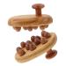 Plafope 2 pieces massage brush wood body massage device Light wooden comb wooden massage tools comb for massage wood massage tools wood massage tools natural comb