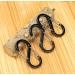 Mini Black Aluminum Carabiner Snap Hook for Fishing/Camping - Outdoor Sports Keychain - Buy Online on GoSupps.com