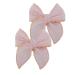 New 2025 2 Pcs Mini Fable Bow Hair Clips For Toddler New For Fashion Cotton Linen Hair Bows Barrettes Hairbow Accessories Hairgrips Jewelry Fashion Accessories Creative Gift