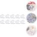 10Pcs Bo tes de Correcteurs Transparentes Six Compartiments Forme Fleur de Prunier 5 5X5 5X1Cm R sistantes L'Usure pour Rouge Ongles DIY - Buy Online on GoSupps.com
