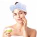 Sibba Spa Makeup Headband - Fluffy Towel Wrap for Skincare and Face Washing - Blue Head Band for Women's Beauty Routine - Buy Online on GoSupps.com