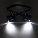 Lightweight Magnifying Glass with Led Light 10 Times 15 Times 20 Times 25 Times High-Definition Binocular Head-Mounted Magnifier Used for Repaiclocks and Reading Lofty Ambition - Buy Online on GoSupps.com
