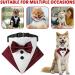 Mioyoow Adjustable Formal Dog Bandana Collar - Tuxedo Wedding Bib for Small to Medium Dogs - Blue Triangular Dog Scarf with Fly D-Ring - Buy Online on GoSupps.com