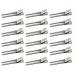 50 pieces hairdresser hair clips diebill hair clips hair styling clamps women hair clamps hairdresser requirement clamps metal clamps for salon hairdressing salon (silver)