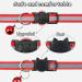 Taglory Reflective Cat Collar with Safety Clasp & Bell - 2-Pack Adjustable Red Collars for Kittens & Cats (15-20cm) - Buy Online on GoSupps.com