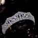 Aoligrace Western CZ Wedding Bridal Crown | Princess Tiara Headwear in Silver - Buy Online on GoSupps.com