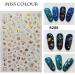 Luxury Gold Star Moon Nail Art Stickers - 6 Sheets 3D Self Adhesive Ramadan Metallic Line Decals - Exquisite Manicure Decoration - Buy Online on GoSupps.com