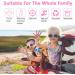 ACWOO Motion Sickness Wristbands - 2 Pairs Anti-Nausea Bands for Kids & Adults | Car & Sea Sickness Relief | Pink & White - Buy Online on GoSupps.com