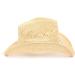 TOVOSO Western Cowgirl Hat - Beige | Shapeable Brim & Beaded Hearts Trim | Women's Straw Cowboy Hat - Buy Online on GoSupps.com